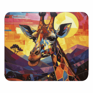 'Geometric Giraffe 01' mouse pad