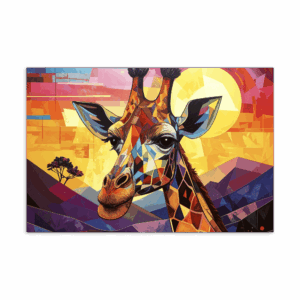 'Geometric Giraffe 01' postcard