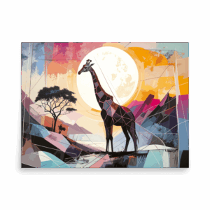 'Giraffe Abstract 01' art print