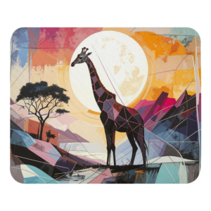 'Giraffe Abstract 01' mouse pad