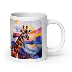 'Giraffe Abstract 03' ceramic mug