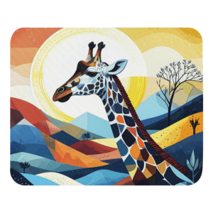 'Giraffe Abstract 04' mouse pad