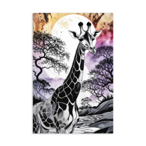 'Giraffe Inkscape 01' postcard