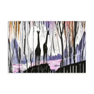 'Giraffe Inkscape 02' postcard