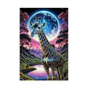 'Giraffetopia 01' postcard
