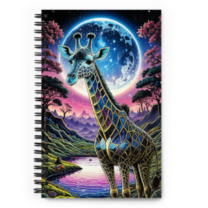 'Giraffetopia 01' spiral notebook