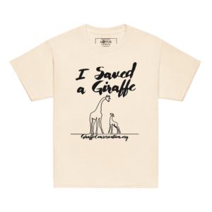 'I Saved a Giraffe Doodle' youth tee