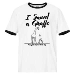 'I Saved a Giraffe Doodle' ringer tee